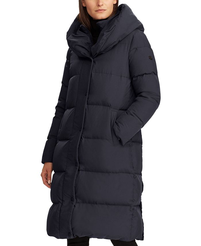 Lauren Ralph Lauren Oversize-Collar Down Coat & Reviews - Coats & Jackets -  Women - Macy's
