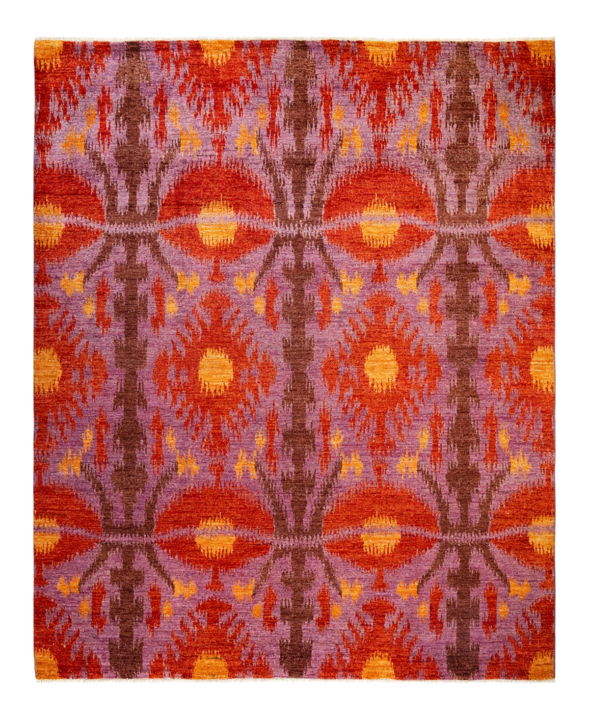 Adorn Hand Woven Rugs Modern M1740 8' x 9'10in Area Rug - Red