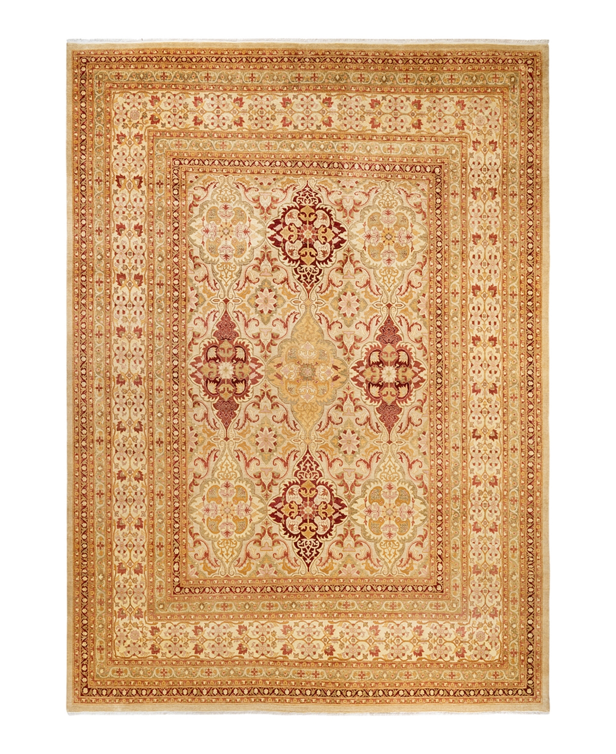 Closeout! Adorn Hand Woven Rugs Mogul M1749 9'1in x 12'10in Area Rug - Ivory