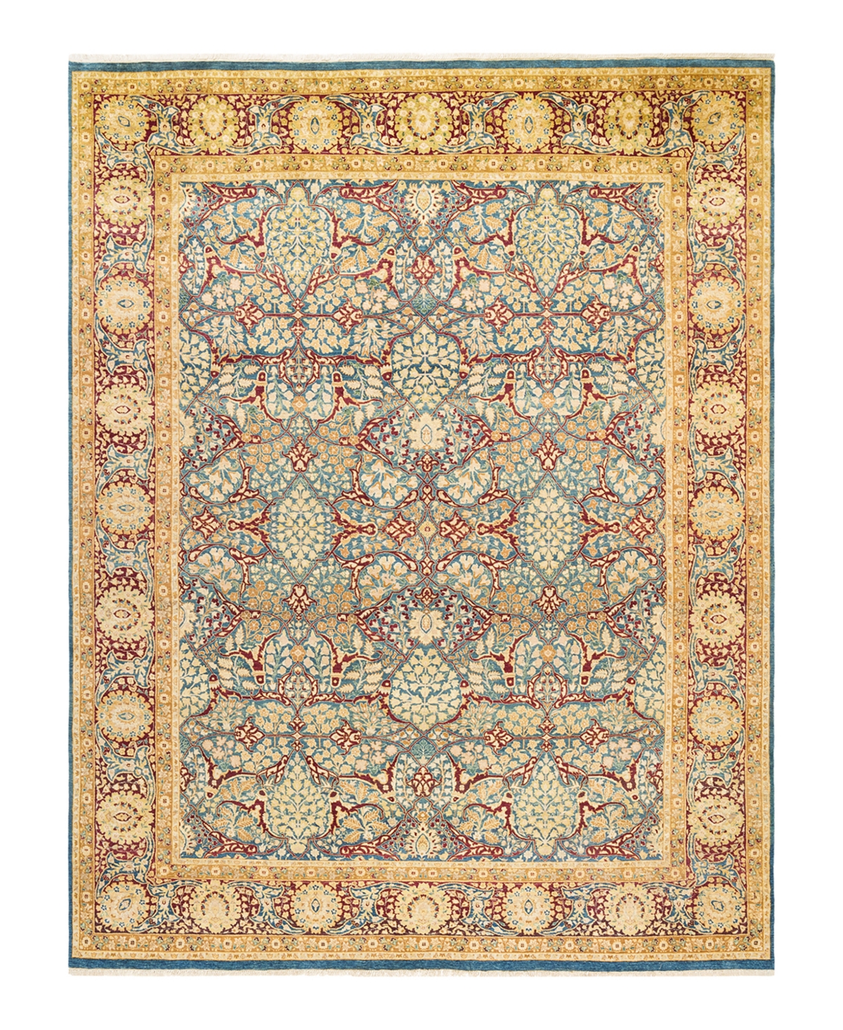 Closeout! Adorn Hand Woven Rugs Mogul M1462 7'9in x 10'4in Area Rug - Blue