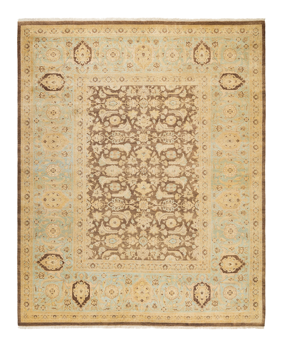 Closeout! Adorn Hand Woven Rugs Mogul M1460 8'4in x 10'5in Area Rug - Brown