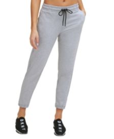 DYNY Sport Women's Cotton Rhinestone-Logo Jogger Pants