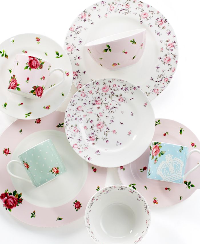 Royal Albert Old Country Roses 20 Piece Dinnerware Set, White:  Dinner Plates Rose: Dinnerware Sets
