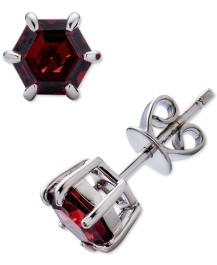 Macys garnet earrings top