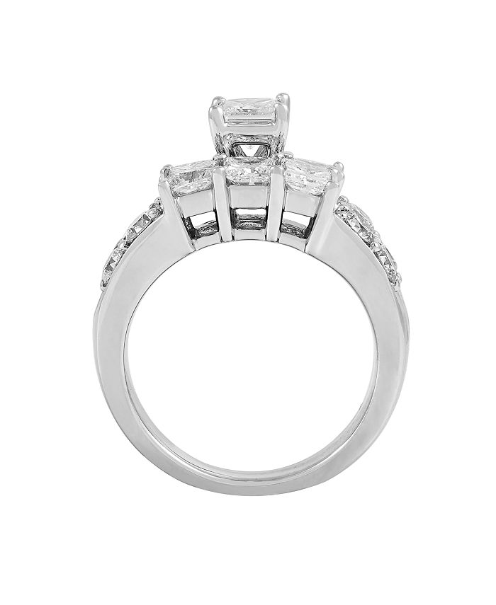 Macy's Diamond Bridal Ring Set (3 ct. t.w.) in 14K White Gold Macy's