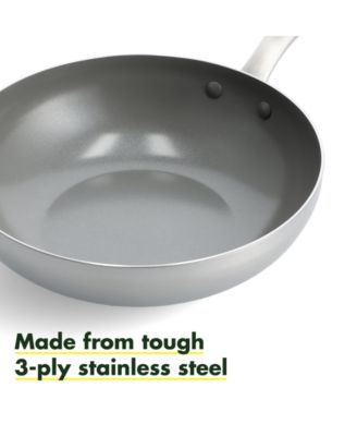 Chatham Stainless Ceramic Nonstick Wok, 11"