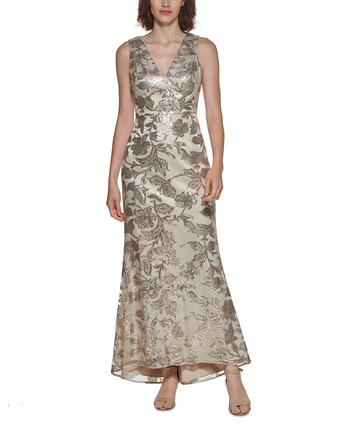 vince camuto sequin gown
