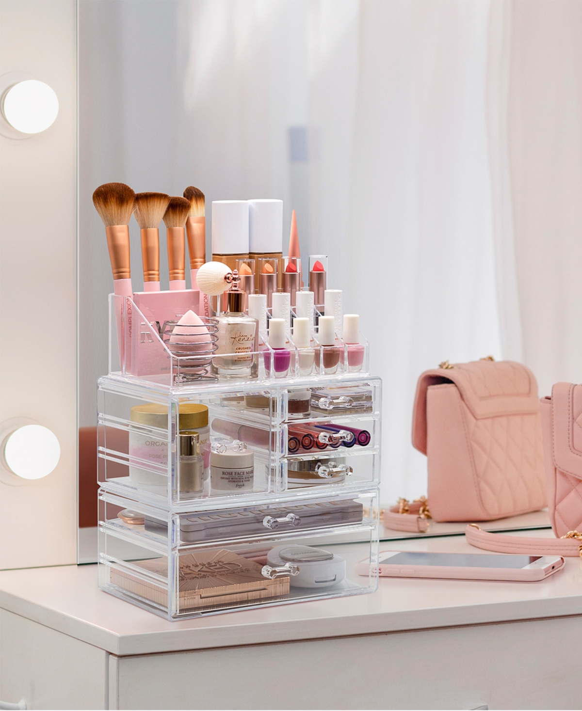 Sorbus Cosmetic Makeup and Jewelry Large Storage Case Display Organizer