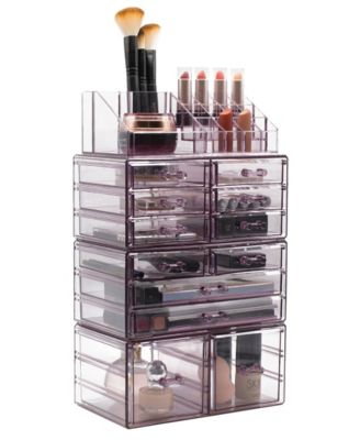 Makeup and Jewelry Display Storage Case Set, 4 Pieces