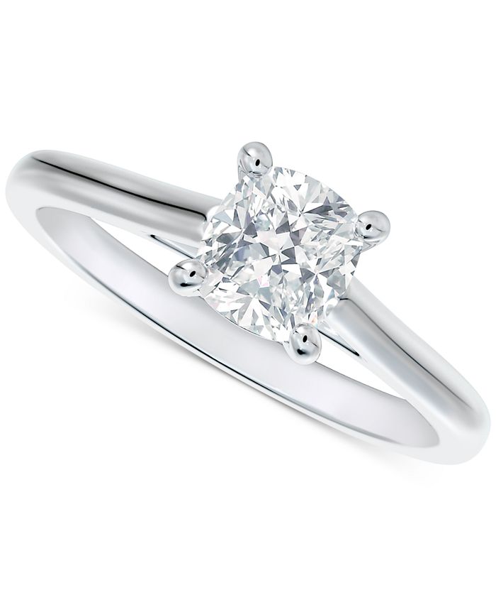Portfolio by de Beers Forevermark Diamond Cushion-cut Cathedral Solitaire