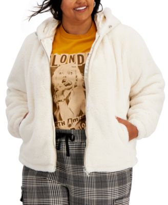 macys plus size fur coats