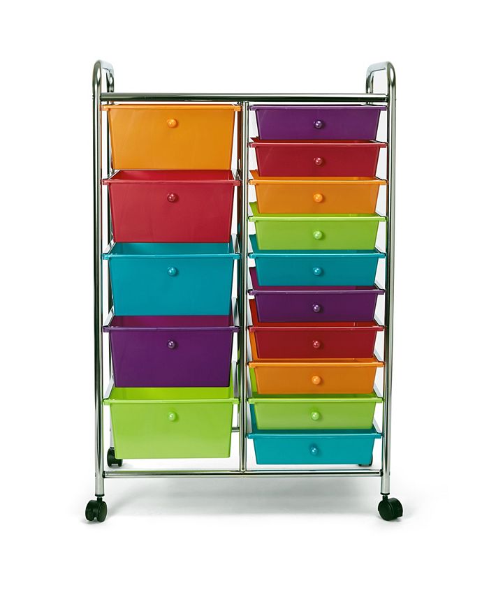 Seville Classics 15Drawer Organizer Cart Macy's