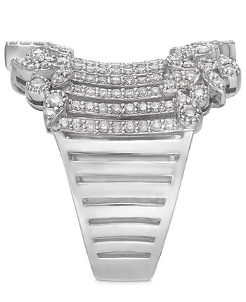 EFFY Collection - Diamond Wide Statement Ring (1 ct. t.w.) in 14k White Gold