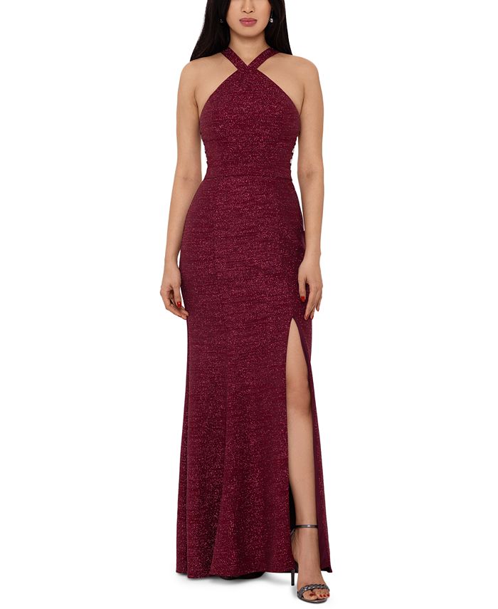 XSCAPE GlitterKnit Gown Macy's