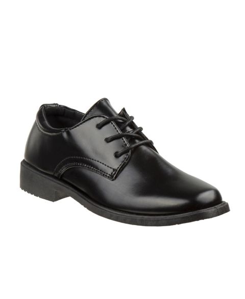 Обувь Josmo Hook &and Loop School Durable Comfort Fit Uniform Shoes для мальчиков, цвет: Чёрный