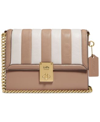 COACH - Hutton Leather Shoulder Bag With Colorblocked Quilting