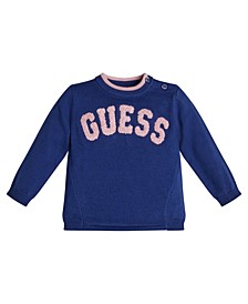 Baby Girls Applique Logo Sweater