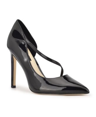 Nine West Women's Finest Pump - Pointed Toe Stiletto Heel With Adjustable Ankle Strap | Elegant Evening Shoes - View #4