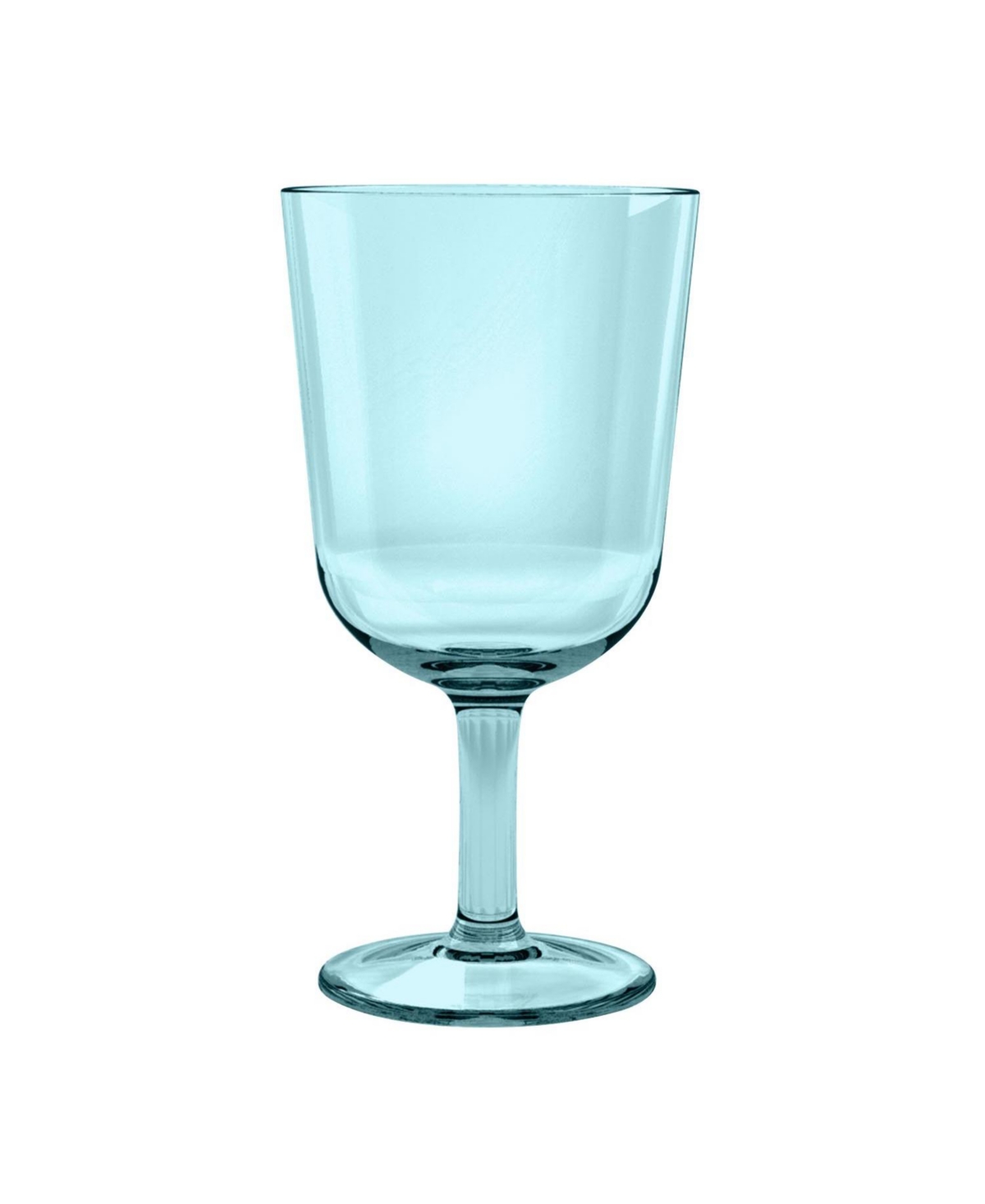 Simple Wine Premium Plastic Glasses, Set of 6 - Aqua