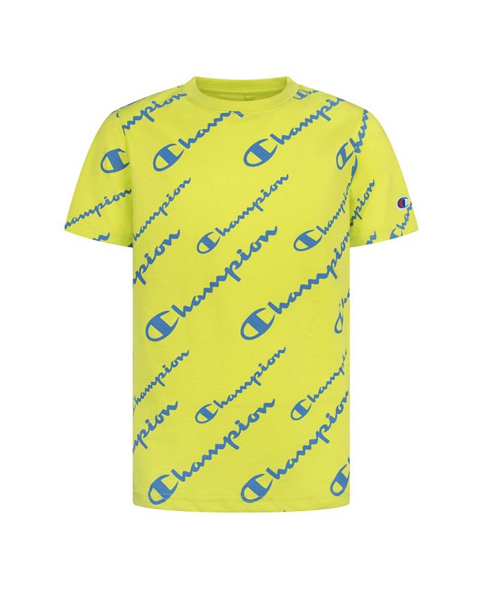 Yellow champion 2025 shirt kids
