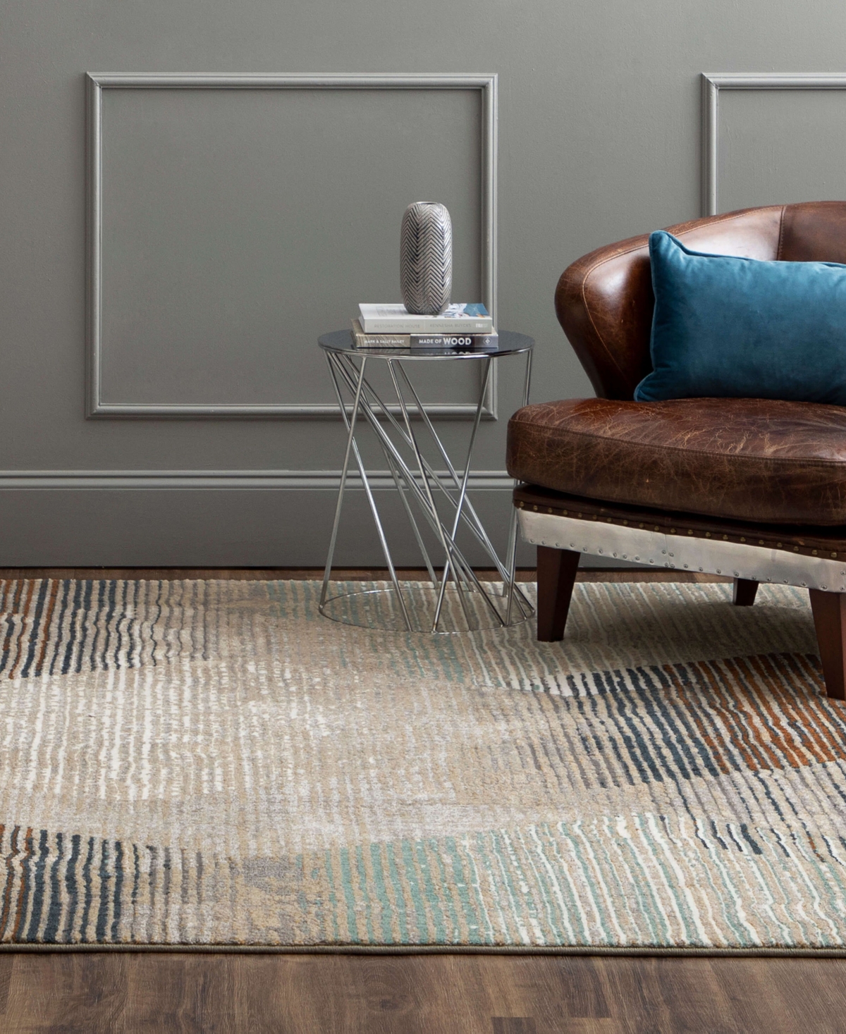 Closeout! Karastan Epiphany Precarious Stria 5'3" x 7'10" Area Rug