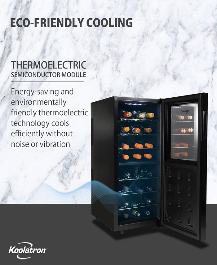 Koolatron Urban Series 24 Bottle Dual Zone Wine Cooler, 2.4' Cubic Macy's