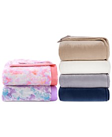 Classic Velvety Plush Blankets, Created For Macy's
