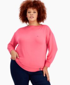 Plus Size Boat-Neck Top