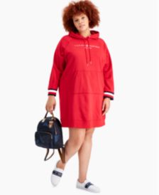 Plus Size Logo Hoodie Dress