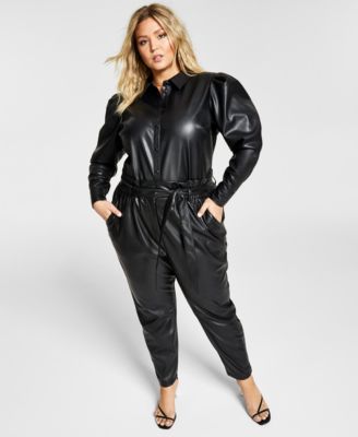 pleather pants plus size