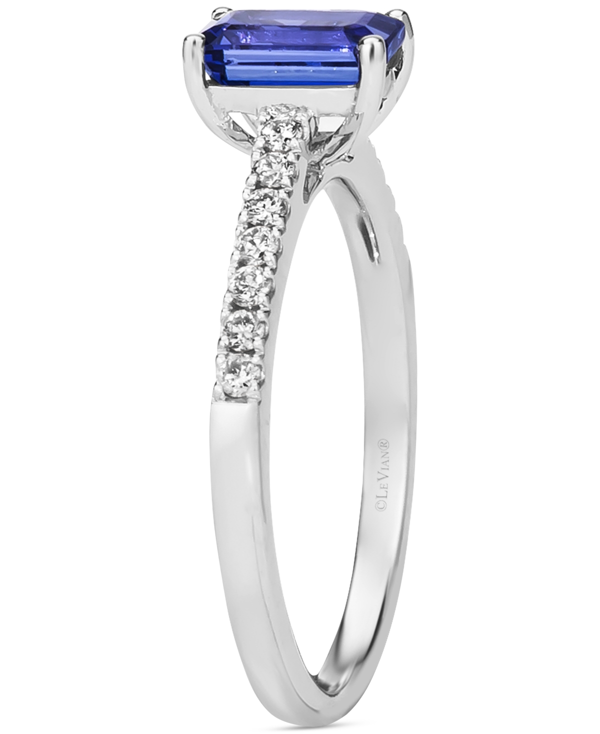 Le Vian(3/4 ct. t.w.) & Nude Diamond (1/5 ct. t.w.) in 14k White Gold - Blueberry Tanzanite