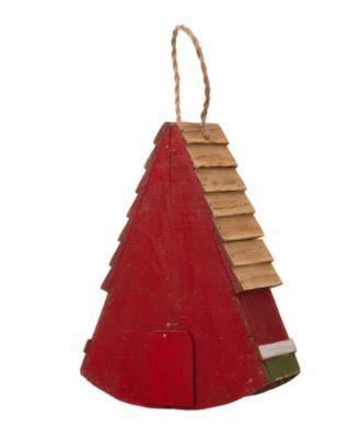Distressed Watermelon Birdhouse, 11"