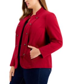 Plus Size Band Jacket