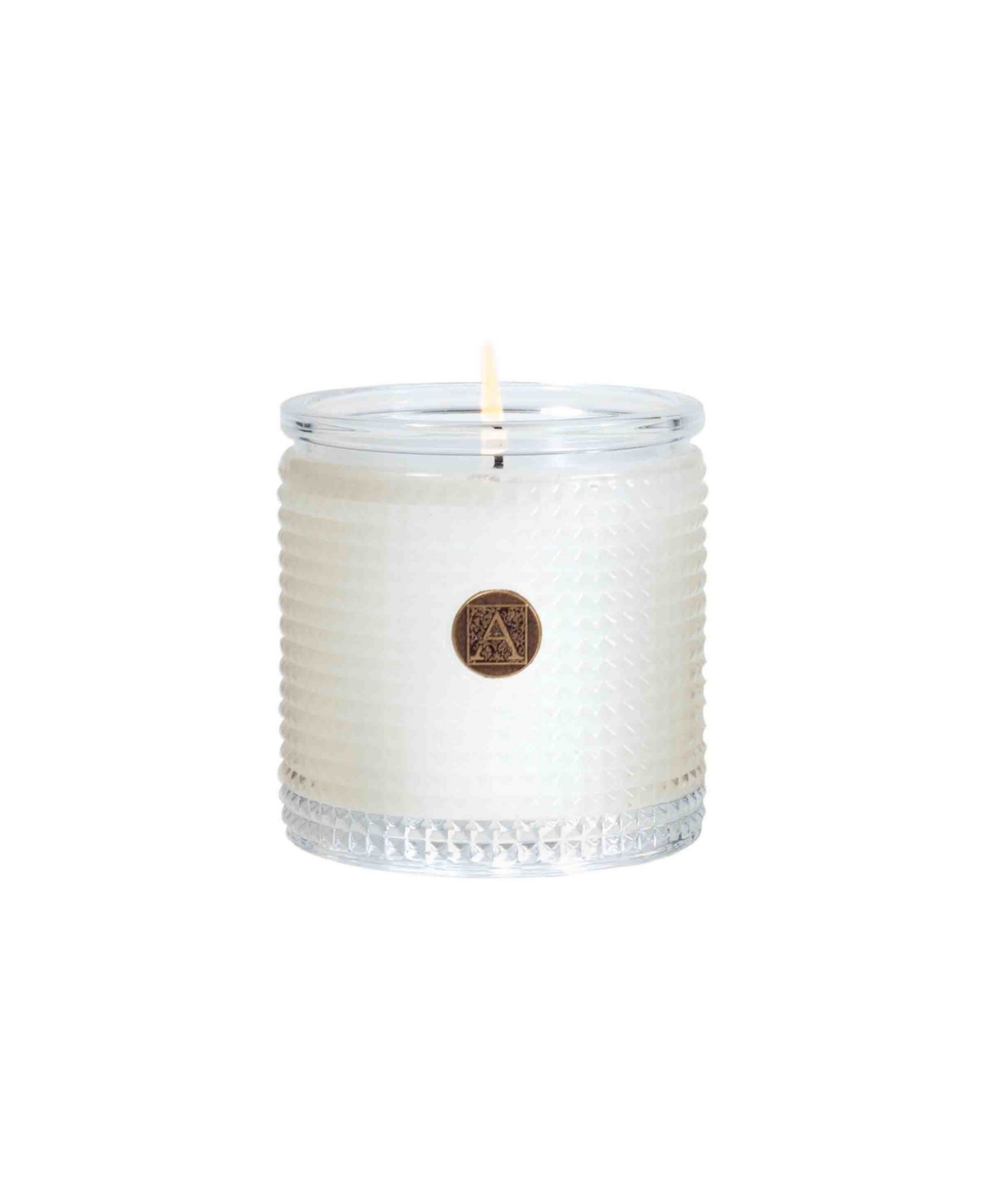 Aromatique Gingerbread Brulee Textured Glass Candle
