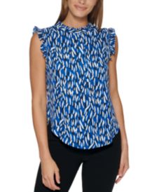 Printed Ruffled Top