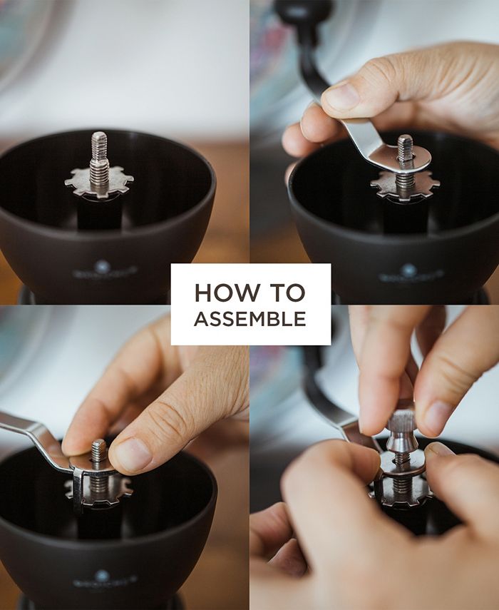 GROSCHE Bremen Manual Ceramic Conical Burr Coffee Grinder and Spice