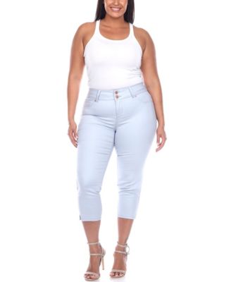 Plus Size Capri Jeans