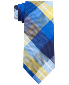 Men's Slim Plaid Tie 