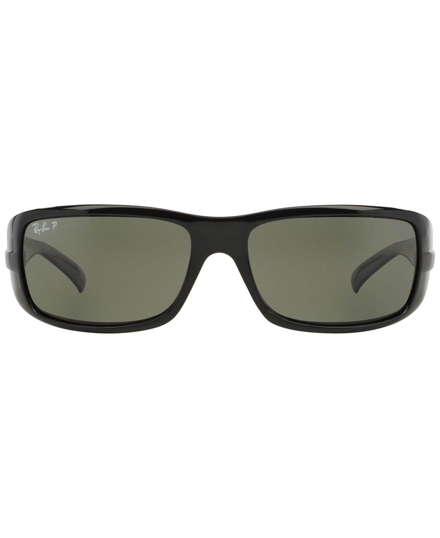 Мужские солнцезащитные очки Ray-Ban Rectangle Sunglasses, RB4057 61, цвет: Чёрный — фото 2