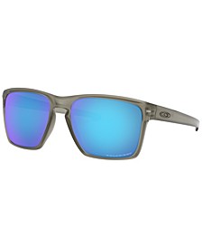 Men's Rectangle Sunglasses, OO9341 57 Sliver Xl 