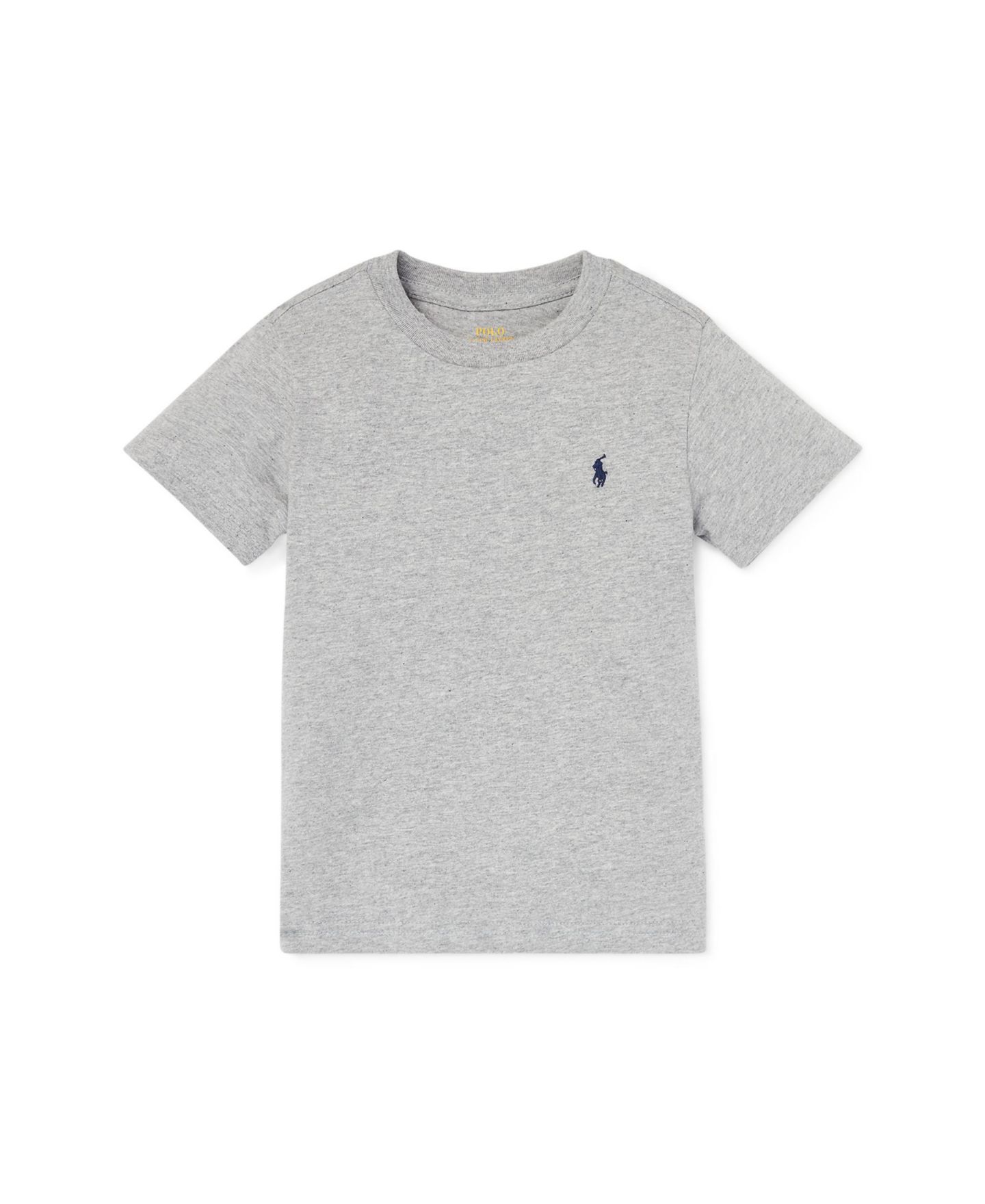 Детская футболка Polo Ralph Lauren из хлопкового джерси для мальчиков, 2T-7, цвет: Меланжевый серый — фото 3