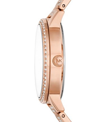 Michael Kors - Women's Melissa Rose Gold-Tone Stainless Steel Bracelet Watch 35mm