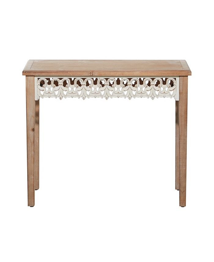 Rosemary Lane Farmhouse Console Table Macy's