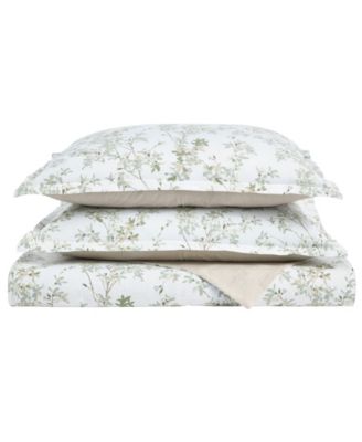 Lindy Cotton Reversible 2-Pc. Duvet Cover Set, Twin