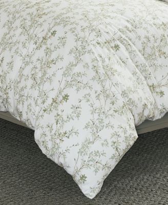 Lindy Cotton Reversible 3-Pc. Duvet Cover Set, Full/Queen