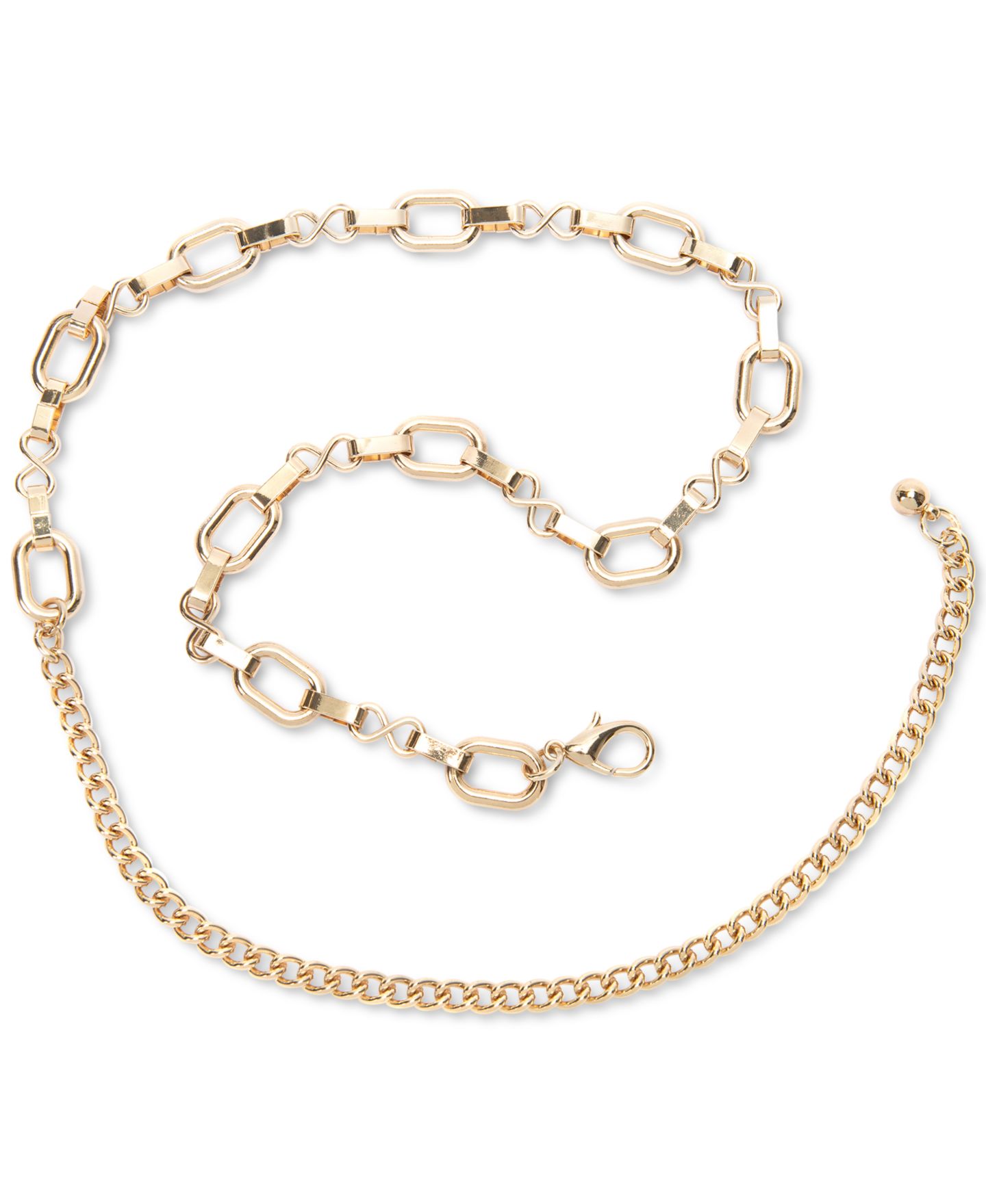 Женский ремень I.N.C. International Concepts Metal Chain Belt, цвет: Золотой — фото 2