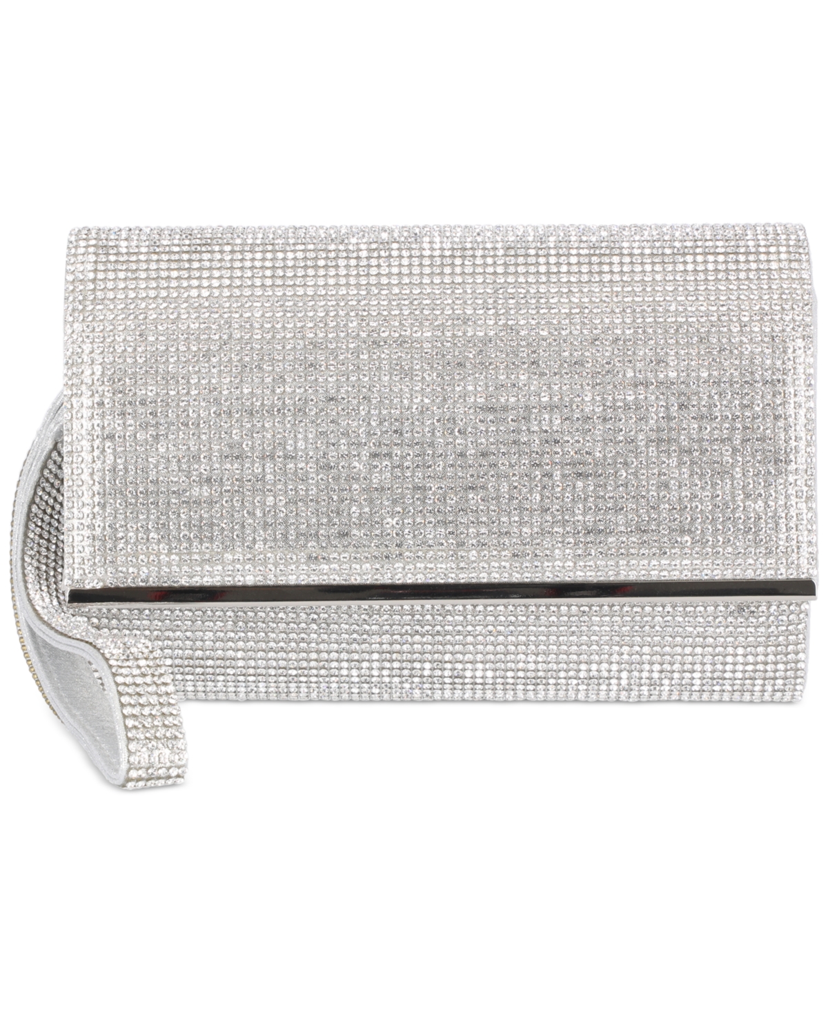 Inc International Concepts Caitlin Clutch, Created For Macy's In Silver