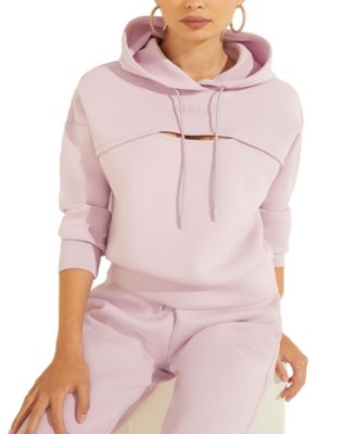 guess scuba arlett hooded cutout sweatshirt