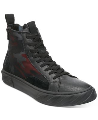 Karl Lagerfeld - Men's Camo High-Top Sneakers