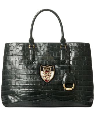 Lauren Ralph Lauren Marcy Bullion Large Satchel Macy's